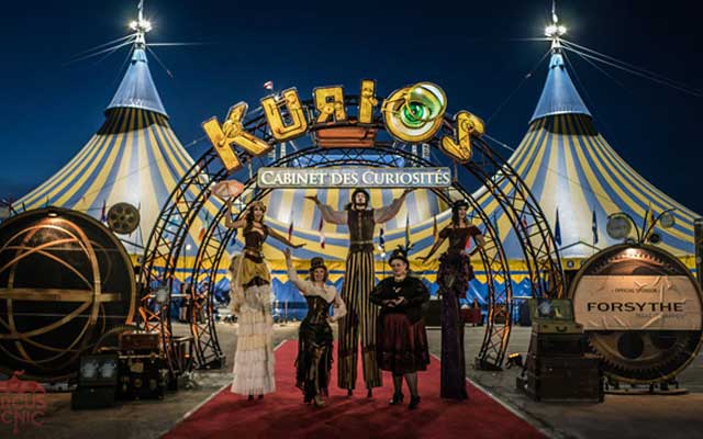L'ingresso al Grand Chapiteau per Kurios, lo spettacolo che il Cirque du Soleil porta in Italia nella primavera del 2023