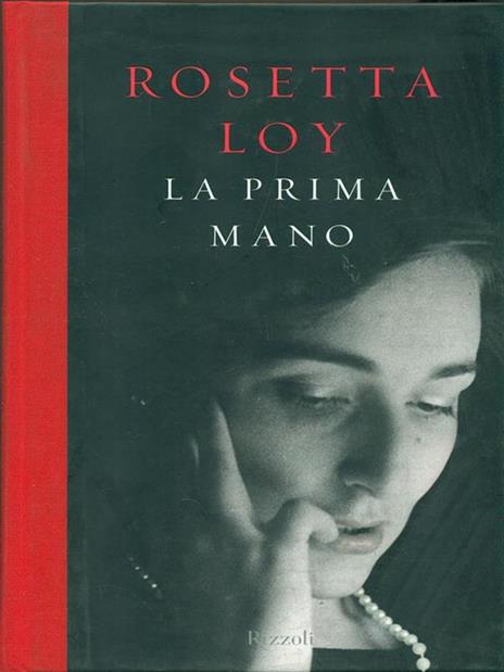 Copertina del memoir "La prima mano", Rizzoli